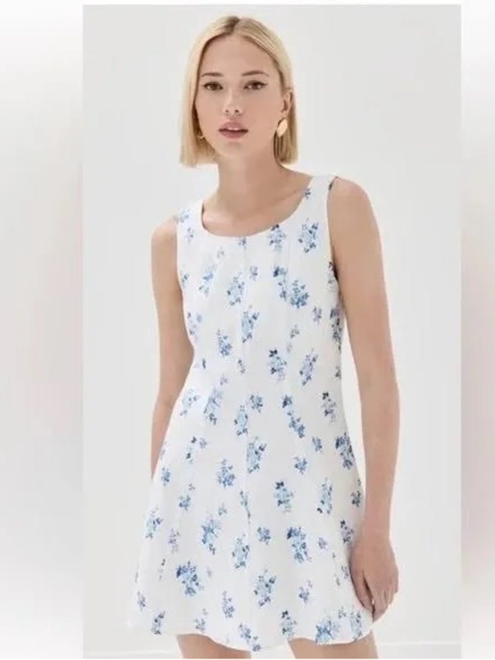 Reformation Amorette Linen Dress:Delicacy/Size 6